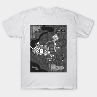 Adrian's Undead Diary ALPA map T-Shirt